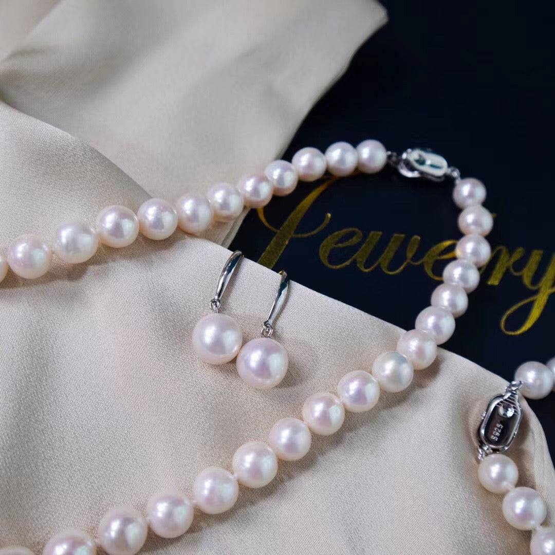 White Freshwater Pearl 3-Piece Jewelry Set