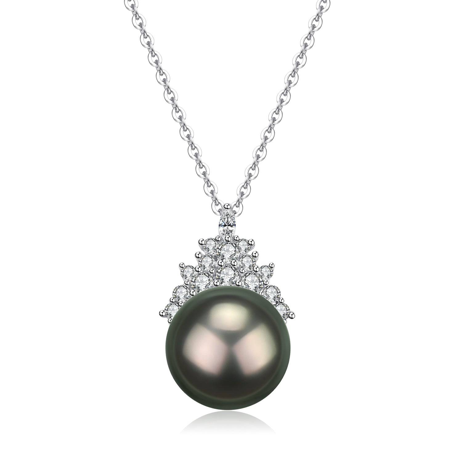 Tahitian Pearl & Queen Pendant Necklace Earrings ( Purchase Indivudually)